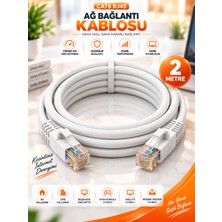 Cat6 RJ45 Ethernet Kablosu Yüksek Hızlı Internet Ağ Kablosu 2 Metre