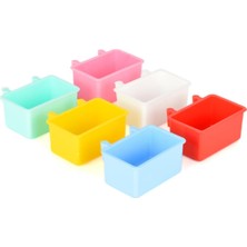 Tr Kuşlar Için Küçük Mamalık, Renkli, 5,5 Cm, 6 Adet Set