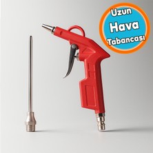 Tr Metal Uzun Ağızlı Uçlu 1/4 Kompresör Uyumlu Hava Üfleme Tabancası Temizlik Toz Giderme Tab