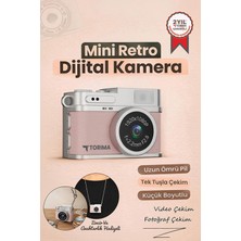 Tr Mini Dijital Kamera Selfie Video Vlog Kamerası Mini Anahtarlık 1080P CMR35 Pudra