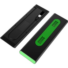 Tr Xbox One X/s ile Uyumlu Oyun Kolu Joystick Pil Şarj Istasyonu, Siyah-Yeşil