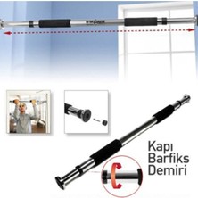 Tr Kapı ve Duvar Arası Barfiks Demiri Ayarlanabilir Barfiks Çubuğu 62-100 cm Siyah, TYC003642417