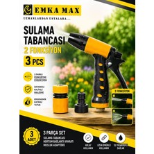 Sarı Sulama Tabancası 2 Fonksiyonlu 3 Parça