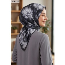 Moon Scarfs Moonscarf Soft Pamuk Eşarp (Siyah Gri) 329-112