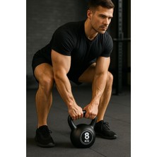 Tr 10 kg Çaydanlık Tipi Dambıl Kettlebell Ağırlık Siyah Tek Ebat