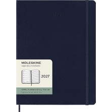 Moleskine 2027 12 Ay Haftalık Ajanda Xl Boy 19X25 Cm. Sert Kapak Safir Mavi