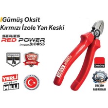 Boss 160 mm Gümüş (85633) Oksit YanKeski Kırmızı Izole 6 Adet