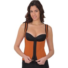 Aria's Closet Arias Closet Turuncu Mı 9173 Terletici Agraflı Göğsü Açık Atlet Korse