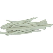 Lokmanavm Bağlama Teli Tel Klips Pvc Kaplamalı Beyaz 500 gr Takribi 500 Adetli 1 Paket