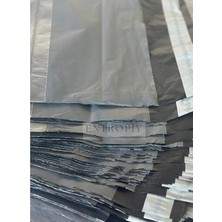 200 Adet - Cepli Kargo Poşeti 25X30X5 cm / 35X45X5 cm / 45X55X5 cm – Şeffaf Cep Bölmeli, Su Ge�