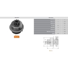 Zen 0619 Mars Dislisi 9 Dıs Volkswagen Golf - Jetta (Ccw) UMD-5430-1006209522-F000AL1520