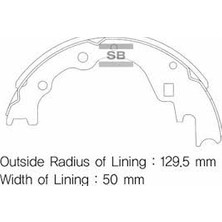 SANGSIN Sangsın SA044 Arka Kampana Pabuç Balata Kıa Besta 2.2l R2 92-98 / Mazda E2200 2.2l R2 Rf 91-> 0K72A2638Z-K0BL12638Z-0K70Y2638Z