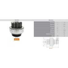 Zen 1872 Mars Dislisi 11 Dıs Kıa Bongo Iıı / Hyundai H1 2.5 Crdi (UMM-3455) UMD-5824-3F25B