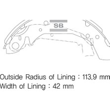 SANGSIN Sangsın SA111 Arka Balata Kampana Hyundai Matrix 00>sonata 98-01 1/kıa Optima 2.0cc 01> 5830538A00-5830538B00