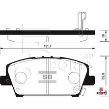SANGSIN Sangsın SP1569 Ön Fren Balata Honda Civic 1,8l R18A Vtec Hatchback (Fk2 Kasa) 06-> / 1,4l L13Z1 Sport (Fk1 Kasa) 09-> - (Aşınma Ikaz Soketli) 45022SMGE00-45022SMGE01