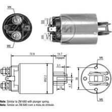 Zm 581 Mars Otomatigi 12V Massey Ferguson Tractor / Nissan 200 - 280 - 510 - 610 - 620 - 710 - Bluebird - D Atsun - Laurel SHI-0581