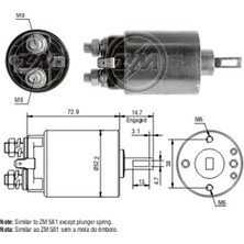 Zm 680 Mars Otomatigi 12V Massey Ferguson Tractor / Nissan 200 - 280 - 510 - 610 - 620 - 710 - Bluebird - D Atsun - Laurel