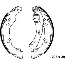 SANGSIN Sangsın SA177 Arka Kampana Pabuç Balata Dacia Logan 1.5l Dcı 04-12 / Renault Clio Iıı 1.5l Dcı 12-> 7701207178-7701206429-4241.P1