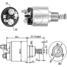 Zm 576 Mars Otomatigi 12V Volkswagen Caddy - Golf - Jetta - Scirocco / Opel2 Fisli (Cbs - B603)