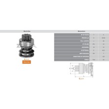 Zen 0223 Mars Dislisi 9 Dıs Audi / Bmw / Ford Taunus - Transit / Opel UMD-5476-1006209030-1006209032
