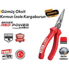 Boss 160 mm Gümüş (85638) Oksit Kargaburun Kırmızı Izole 6 Adet