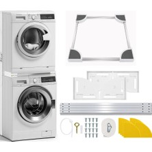 Srfn Ticaret Samsung - Lg [enerji Sınıfı: A] Ayarlanabilir Çamaşır ve Kurutma Makinesi Uyumlu Birleştirme Aparatı (Istif Kiti - Inox)