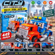 Trust Store Büyük Kamyon Yapım Seti 449 Parça Detaylı Tır Figür ve Aksesuar Seti 6+ Yaş