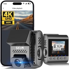 Sjcam M60S Araç Kamerası 4k/30 Frm 170° Açı (Tek Kamera)