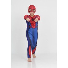 Neat Kids Spider Man Örümcek Adam Kaslı Parti Doğum Günü Özel Gün Maskeli Kostüm