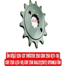 Ön Dişli 520-13T Twister 250 Cbr 250 R 11-18 Crf 250 L 13-18 Crf 250 Rally 2017 Uyumlu Öm Erpilsan Elektronik