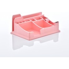 Ops Klm 302 Pastel Pembe Masaüstü Organizer Bantlıklı Kalemlik