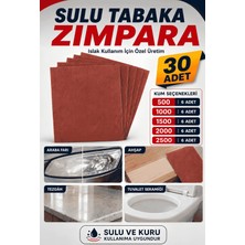 Cnr Zımpara El Su Zımpara Kağıdı Far Temizleme Araç Parlatma Seti 500-1000-1500-2000-2500 Kum Ince Kalın 10 Adet