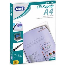 Mas A4 Pp Cilt Kapağı Beyaz 100 Adet