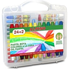 Alpino DC-008297 Yağlı Pastel Boya 24+2 Renk Çantalı