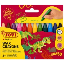 Jovi 980 Jumbo Yuvarlak Mum Boya 12'li