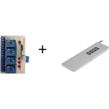 Store Uzun Menzil Rf Kumanda + 4 Kanal DC12V 10A Röle