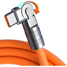Store Usb'den Type-C'ye 180° Döner Hızlı Şarj Kablosu 120W 1m