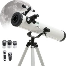 Orevio 525X Büyütmeli Aynalı Astronomik Teleskop, 76 mm Açıklık, 700 mm Odak, 113 cm Tripod