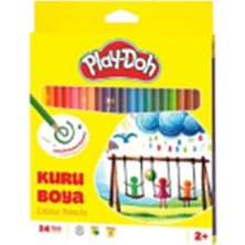 Play-Doh 24 Renk Kuru Boya Kalemi Seti Okul ve Hobi Kullanımı