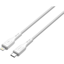 Store Knıt 30W Hızlı Şarj Destekli, Type-C To Lightning Şarj ve Data Aktarım Kablosu, 1 Metre, Beyaz