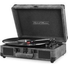 Store ST14012 Retro Pikap - Bluetooth ve Şarj Özellikli - Özel Dış Kaplama - Tüm Plakları Çalabilme (Siyah/gri Deri)