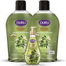 Orevio Organik Zeytinyağlı Zeytin Çiçeği Sıvı Sabun 1,5+1,5+500 ml