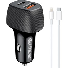 Store Bydiz BY-38L Hızlı Araç Şarj Cihazı 38W Çakmaklık Şarj Aleti Apple iPhone 14/13/12/11/pro/max