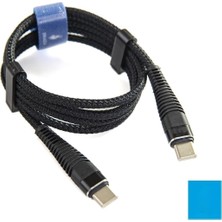 Store Type-C To Type-C Pd 5A 32W Örgülü Hızlı Şarj ve Data Kablosu 1 Metre