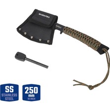 Store WP383002 250MM Çok Fonksiyonlu Kamp Baltası + Magnezyum Ateşleyici