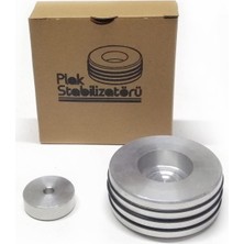 Store Plak Stabilizatörü + 7" Plak Adaptörü (Gümüş)