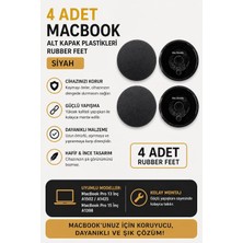 Store MacBook Pro A1425 A1502 A1398 Uyumlu Alt Kapak Rubber Feet 4 Adet Kauçuk Ayak Seti Kaydırmaz Yüzey Kolay Montaj Titreşim Önleyici Uzun Ömürlü Yedek Parça Siyah