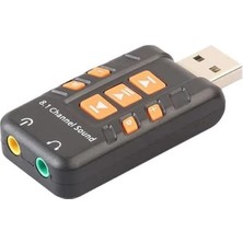 Store Harici 8.1 Kanal USB Çevirici 3.5mm Mikrofonlu Ses Kartı