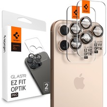 Store iPhone 17 Pro/pro Max / 16 Pro/16 Pro Max / 15 Pro/15 Pro Max ile Uyumlu Kamera Lens Koruyucu Cam Kolay Kurulum Glas.tr Ez Fit Optik Pro (2 Adet) Desert Titanium - AGL08862