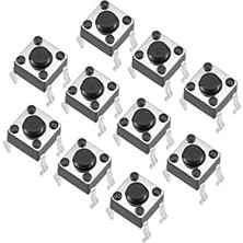 Orevio Push Button 6X6X6 mm 4 Pin Push Buton 10 Adet